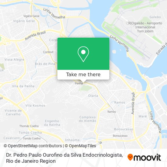Dr. Pedro Paulo Ourofino da Silva Endocrinologista map