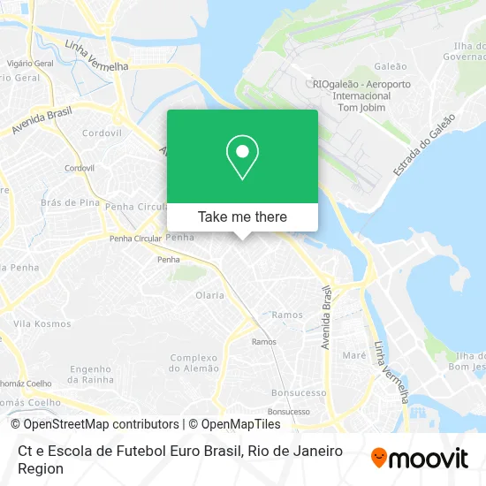 Ct e Escola de Futebol Euro Brasil map