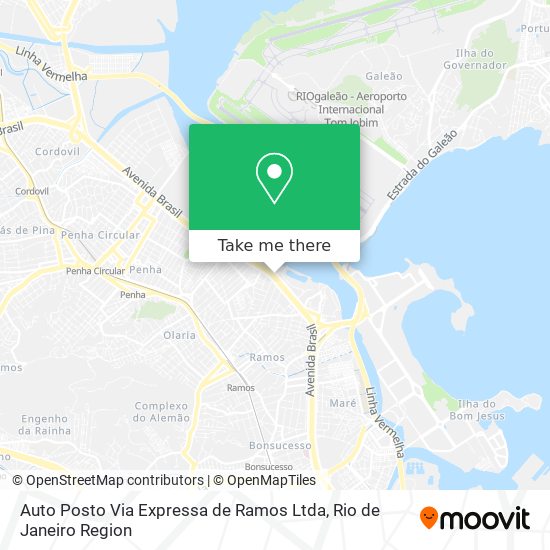 Auto Posto Via Expressa de Ramos Ltda map