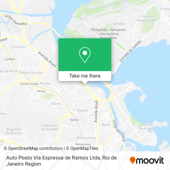 Auto Posto Via Expressa de Ramos Ltda map