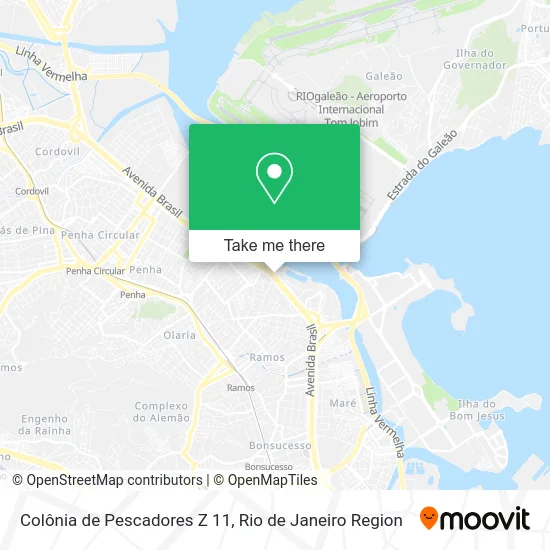 Colônia de Pescadores Z 11 map