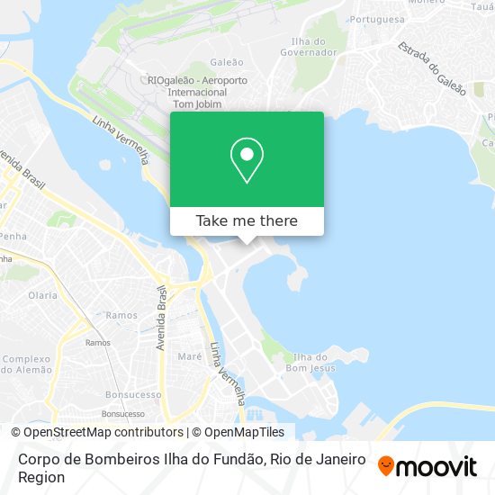 Corpo de Bombeiros Ilha do Fundão map