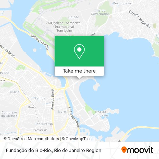 Fundação do Bio-Rio. map