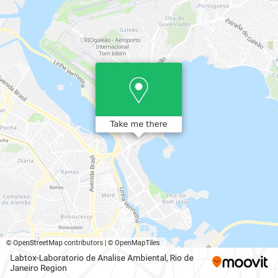 Mapa Labtox-Laboratorio de Analise Ambiental