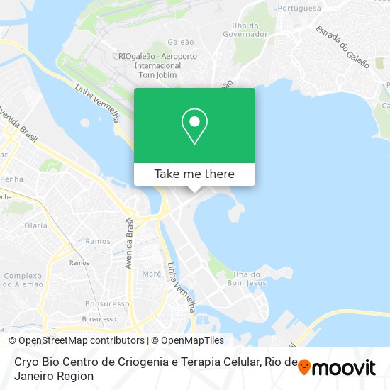 Mapa Cryo Bio Centro de Criogenia e Terapia Celular