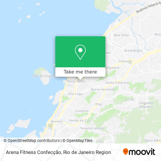 Mapa Arena Fitness Confecção