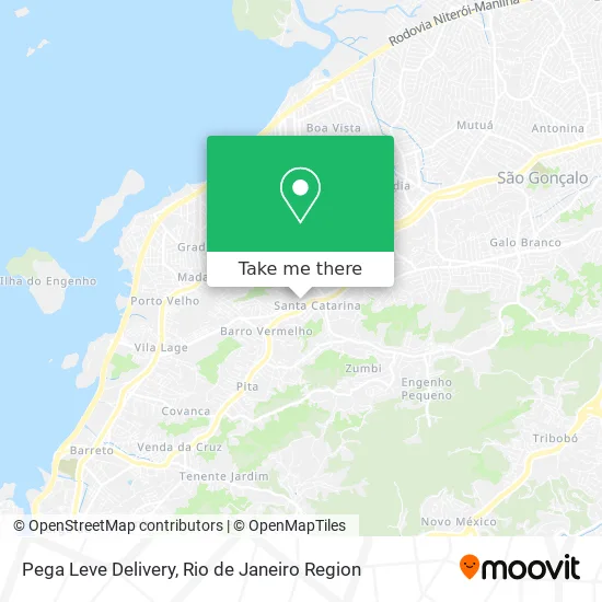 Pega Leve Delivery map