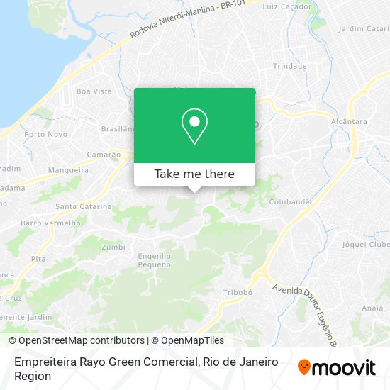 Mapa Empreiteira Rayo Green Comercial