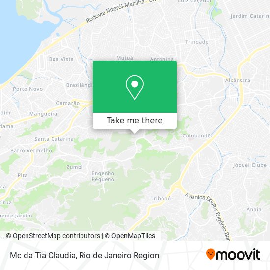 Mapa Mc da Tia Claudia