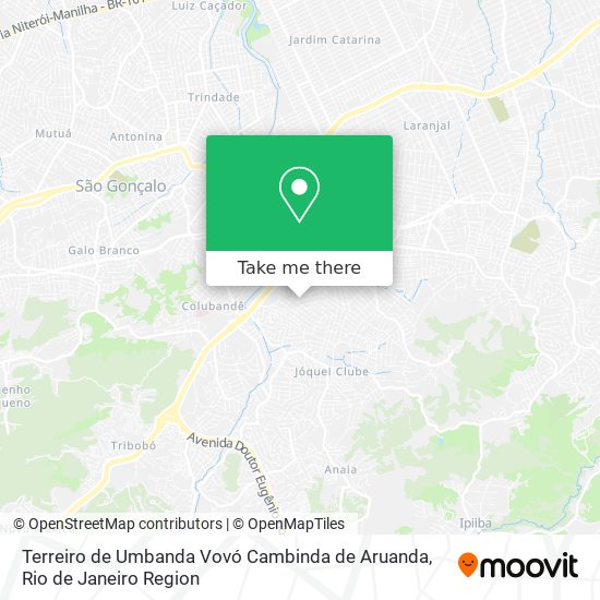 Terreiro de Umbanda Vovó Cambinda de Aruanda map