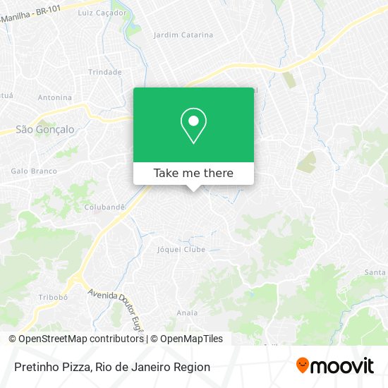 Pretinho Pizza map