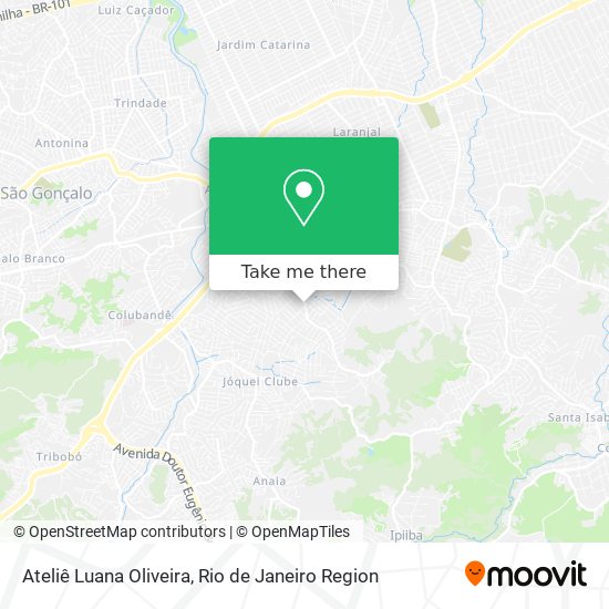 Mapa Ateliê Luana Oliveira