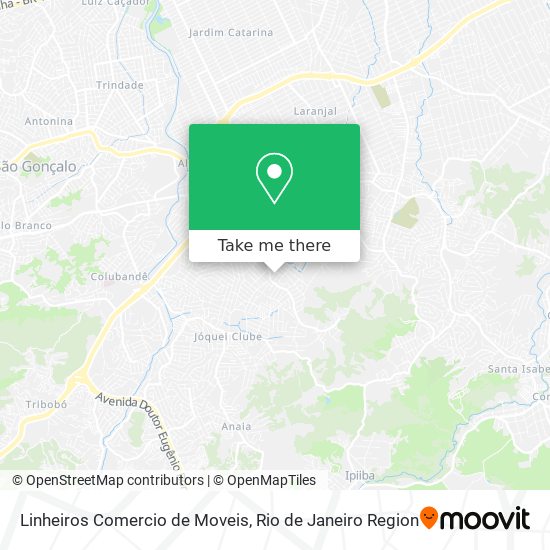 Mapa Linheiros Comercio de Moveis