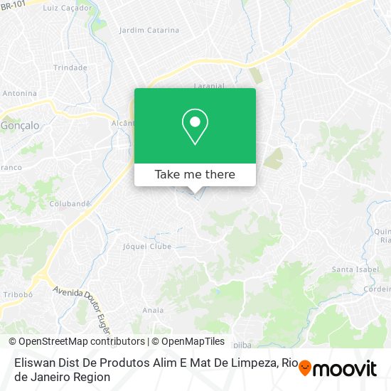 Mapa Eliswan Dist De Produtos Alim E Mat De Limpeza