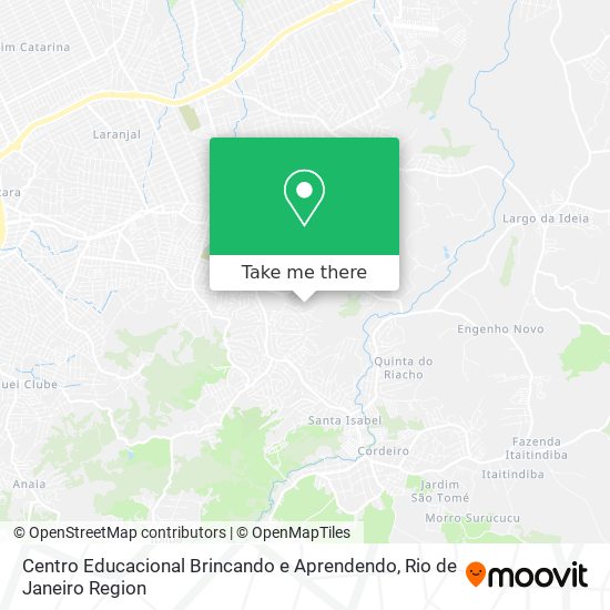 Centro Educacional Brincando e Aprendendo map