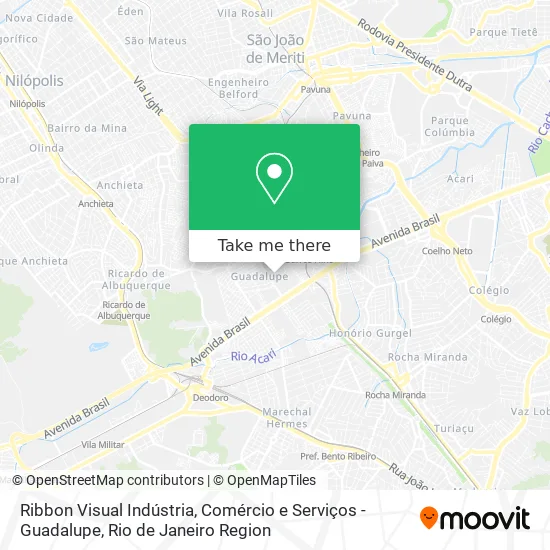 Ribbon Visual Indústria, Comércio e Serviços - Guadalupe map