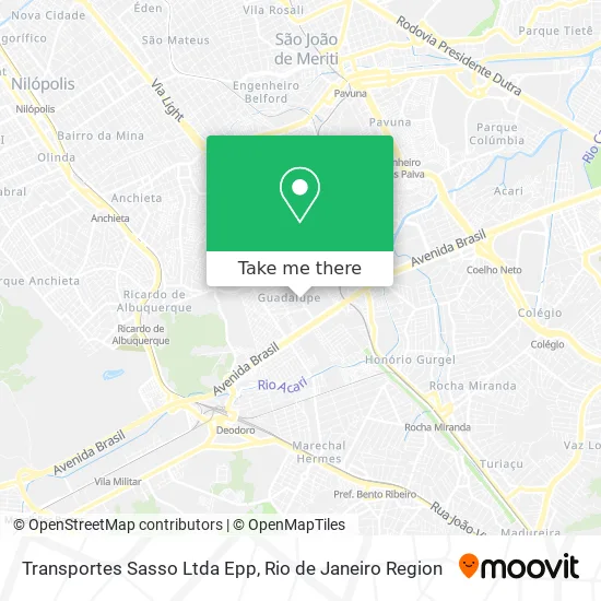 Transportes Sasso Ltda Epp map