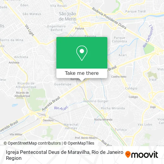 Igreja Pentecostal Deus de Maravilha map