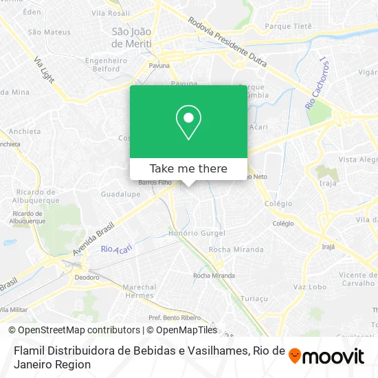 Flamil Distribuidora de Bebidas e Vasilhames map