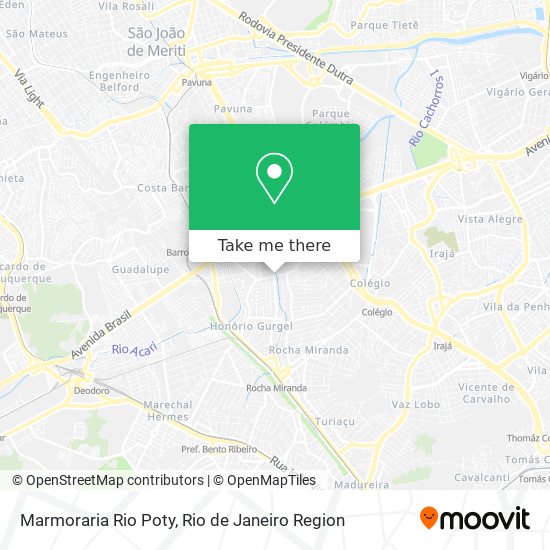 Marmoraria Rio Poty map