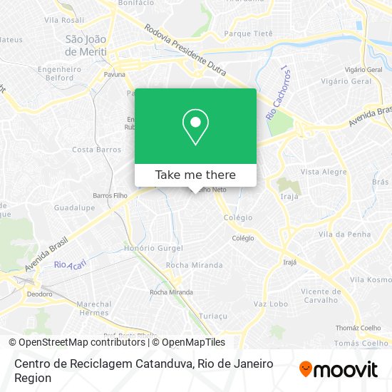 Centro de Reciclagem Catanduva map