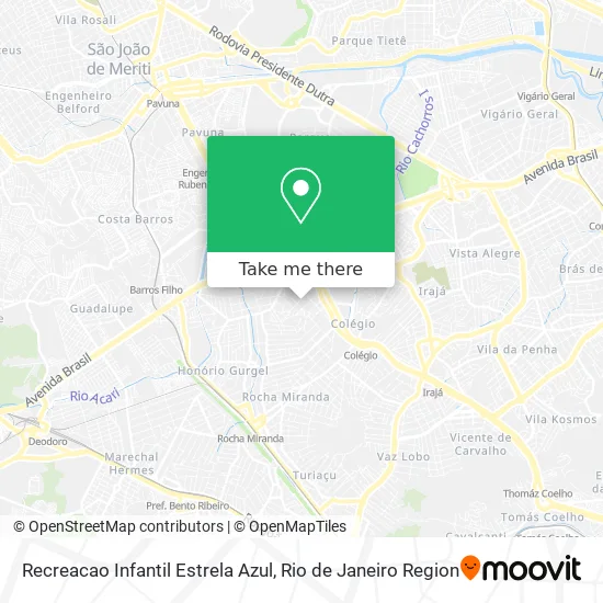 Recreacao Infantil Estrela Azul map