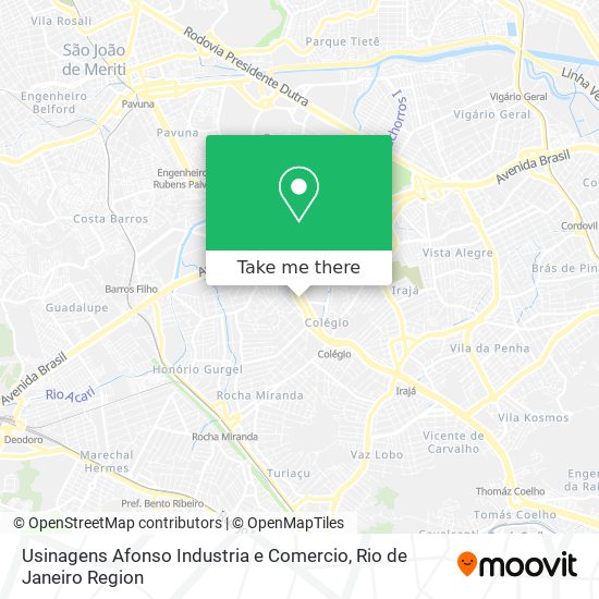 Mapa Usinagens Afonso Industria e Comercio