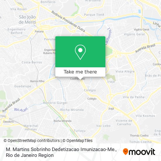 Mapa M. Martins Sobrinho Dedetizacao Imunizacao-Me.