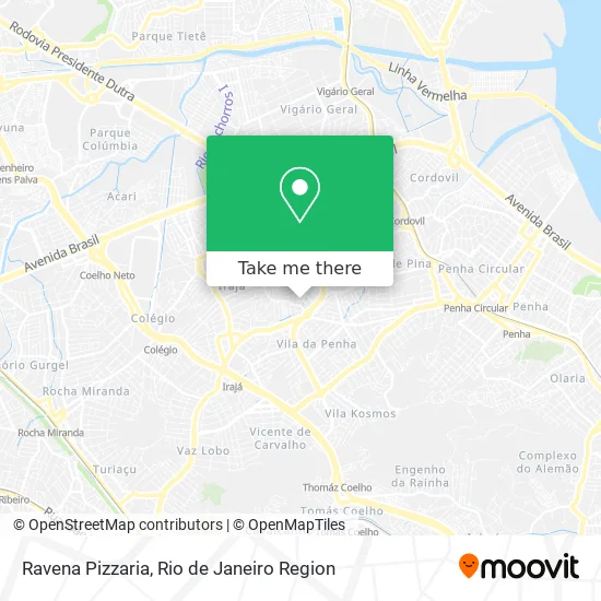 Ravena Pizzaria map