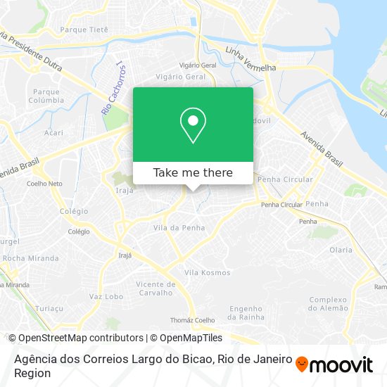 Agência dos Correios Largo do Bicao map