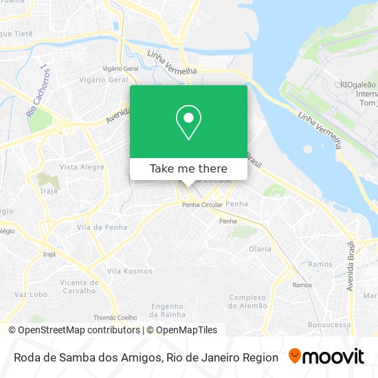 Mapa Roda de Samba dos Amigos