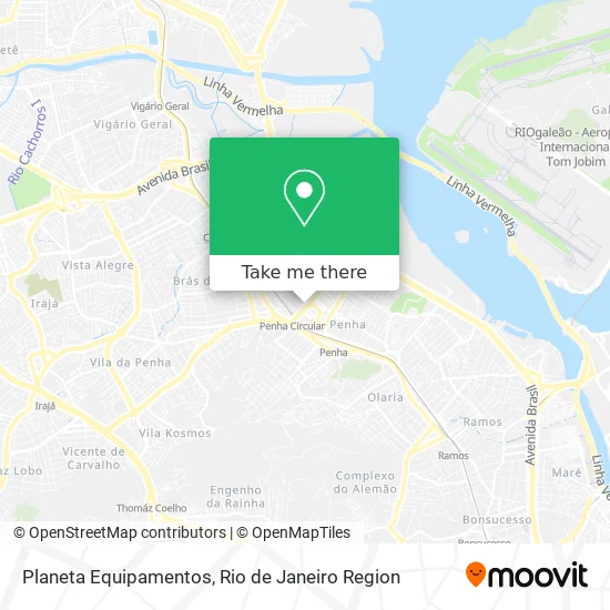 Planeta Equipamentos map