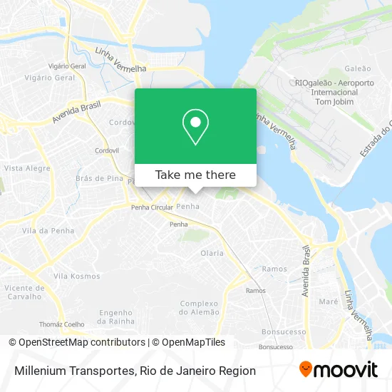 Millenium Transportes map