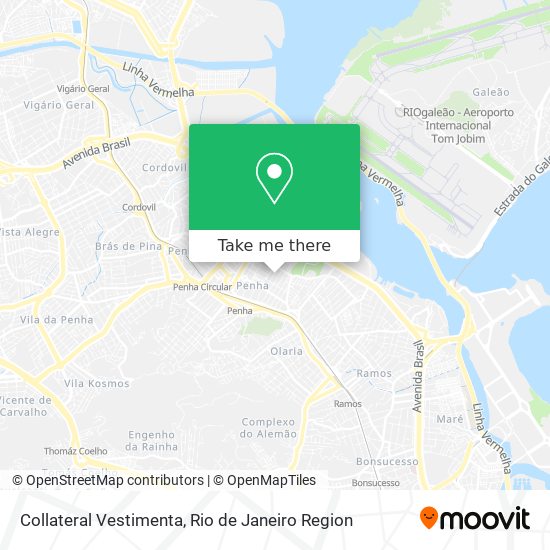 Collateral Vestimenta map
