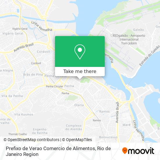 Prefixo de Verao Comercio de Alimentos map
