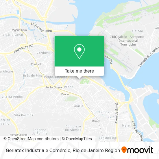 Geriatex Indústria e Comércio map