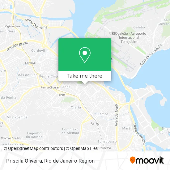 Priscila Oliveira map