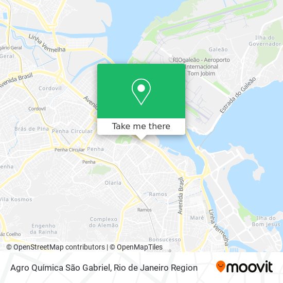 Agro Química São Gabriel map