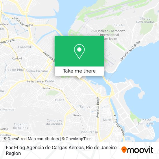 Mapa Fast-Log Agencia de Cargas Aereas