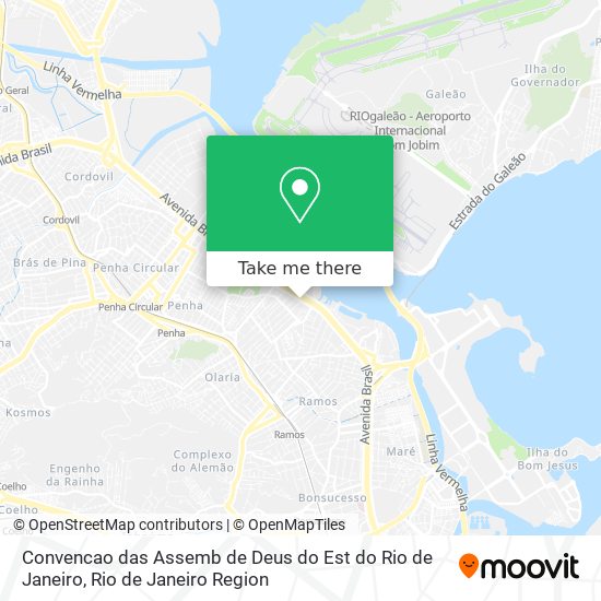 Mapa Convencao das Assemb de Deus do Est do Rio de Janeiro