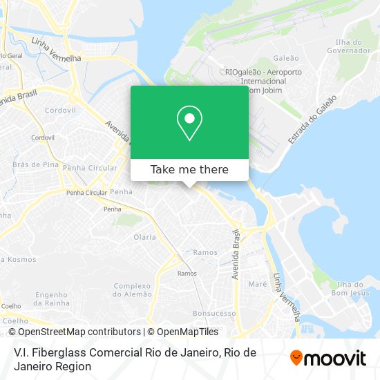 V.I. Fiberglass Comercial Rio de Janeiro map