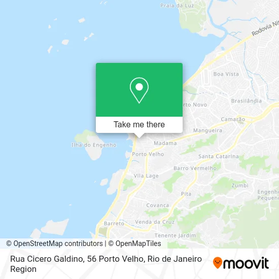 Rua Cicero Galdino, 56 Porto Velho map