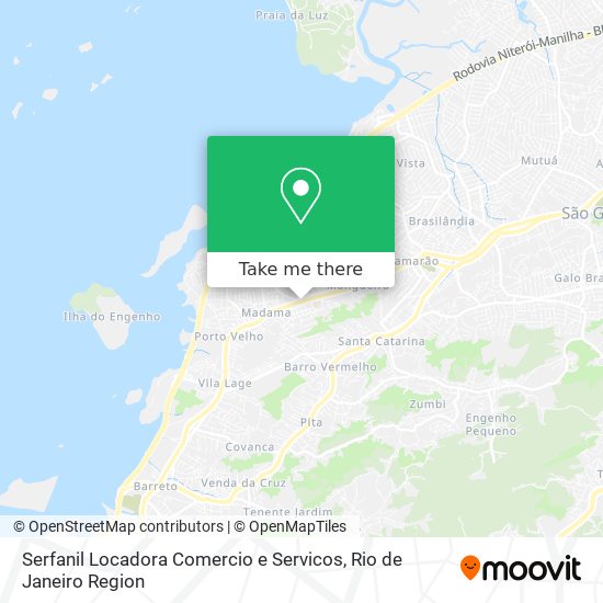 Serfanil Locadora Comercio e Servicos map