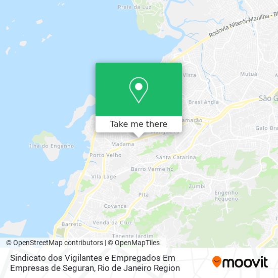 Sindicato dos Vigilantes e Empregados Em Empresas de Seguran map