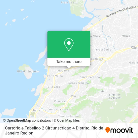 Cartorio e Tabeliao 2 Circunscricao 4 Distrito map