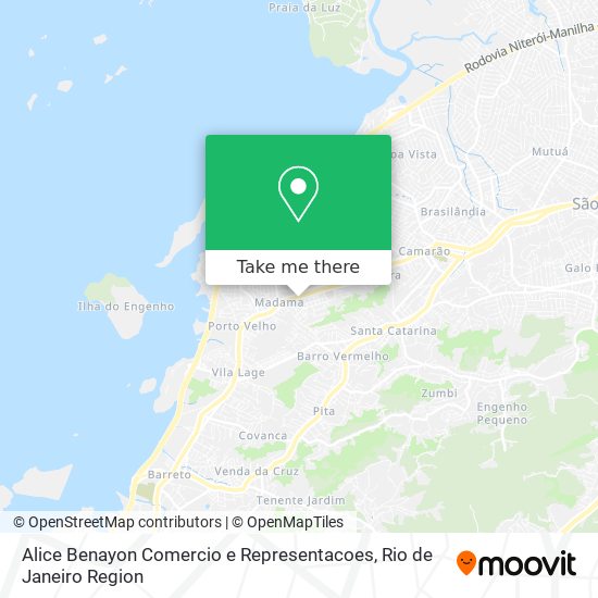 Mapa Alice Benayon Comercio e Representacoes