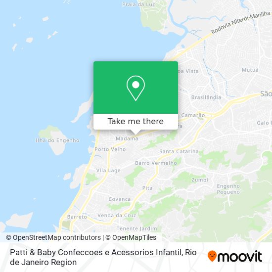 Mapa Patti & Baby Confeccoes e Acessorios Infantil