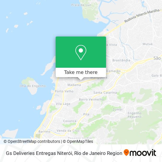 Mapa Gs Deliveries Entregas Niterói