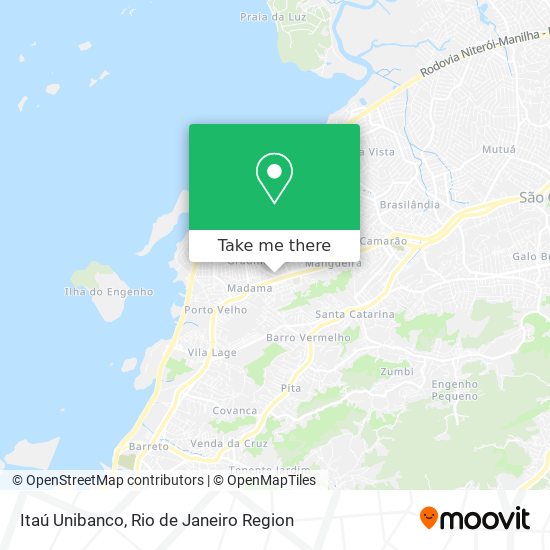 Itaú Unibanco map