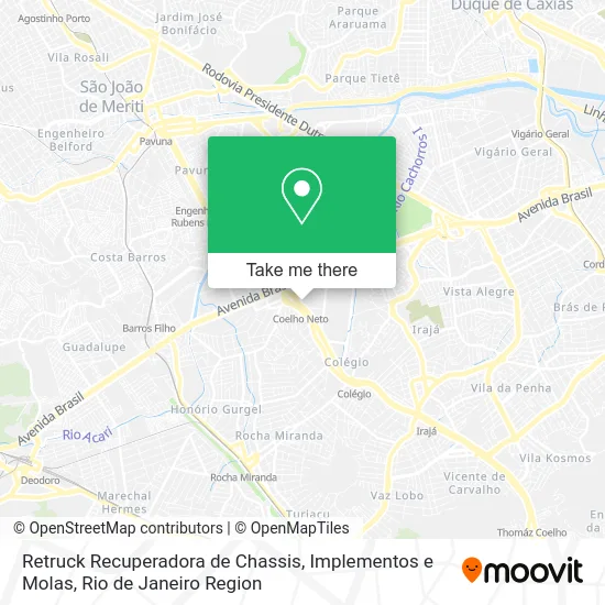 Retruck Recuperadora de Chassis, Implementos e Molas map